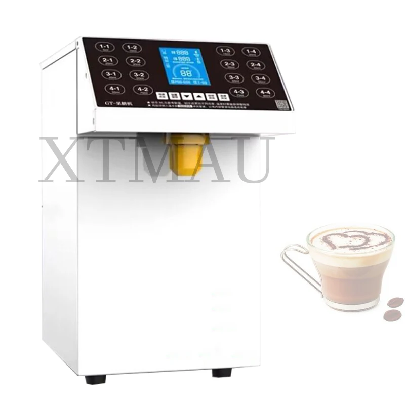 Машина для фруктозы, 16 видов диспенсера для сиропа, 8 л, контейнер для пузырькового чая/кофе, дозатор фруктозы, кварцезатор фруктозы