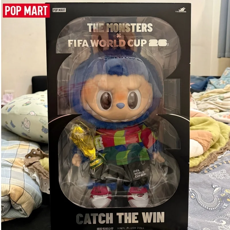 

New Hot Genuine Pop Mart The Monsters X Fifa World Cup 2026 Series Vinyl Plush Labubu Cute Trendy Pendant Doll Collectible Gifts