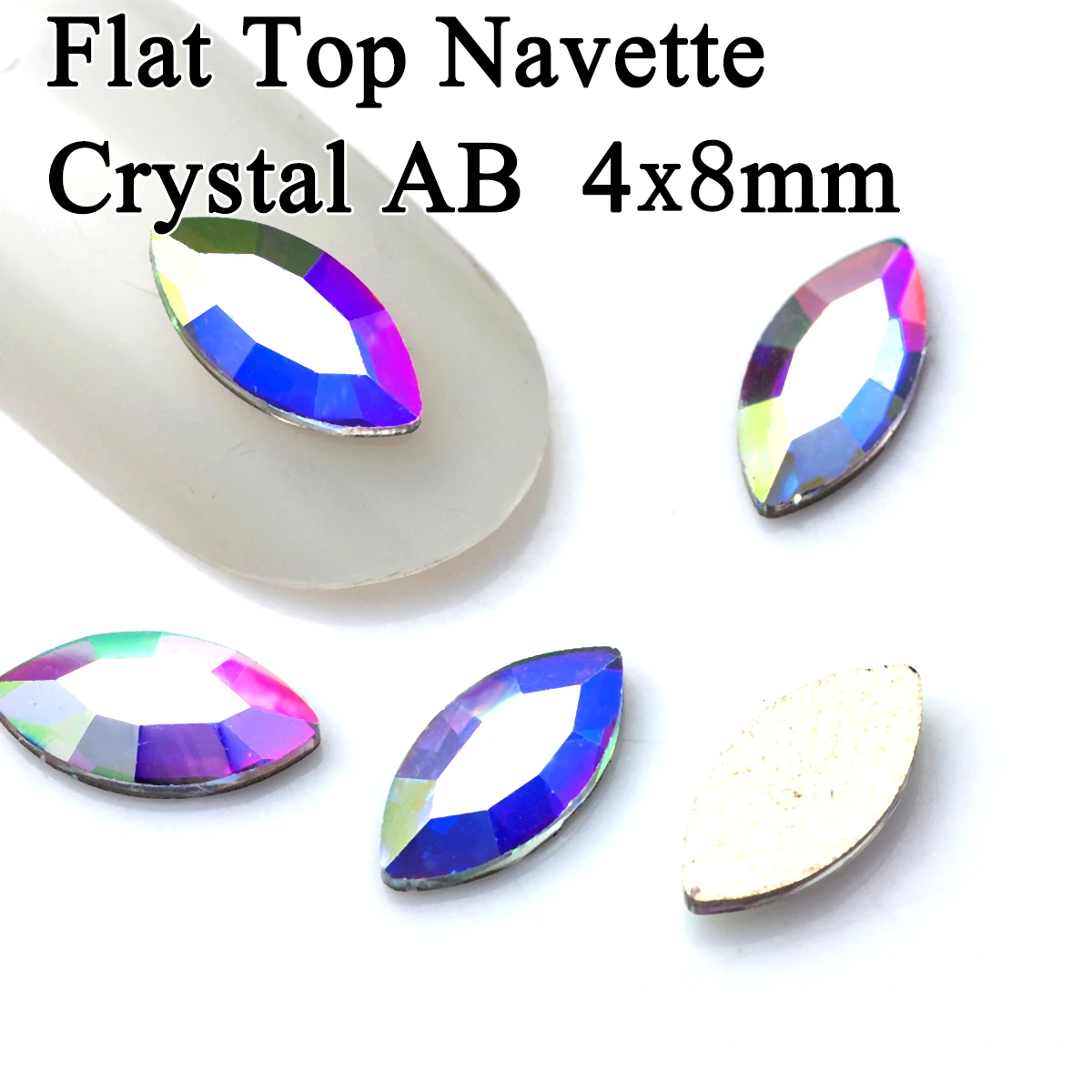 Yanruo Flat Top Nevatte Flatback Diamant Glitter Zubehör Glas Strass Schmuck Nagel Charms liefert Nail Art Dekorationen