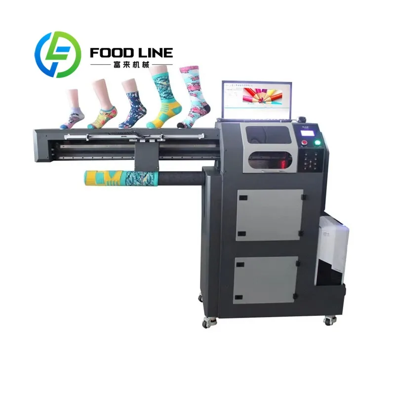 Customized 360 Seamless Digital Sublimation Socks Printer for Custom Pattern Printing Machine