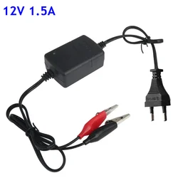 Carregador automático para carro elétrico, bateria de chumbo ácido, LED indicador, 12V, 1.5A, 5Ah, 7Ah, 9Ah, 12Ah, 20Ah, 110V, 220V, 1.5A