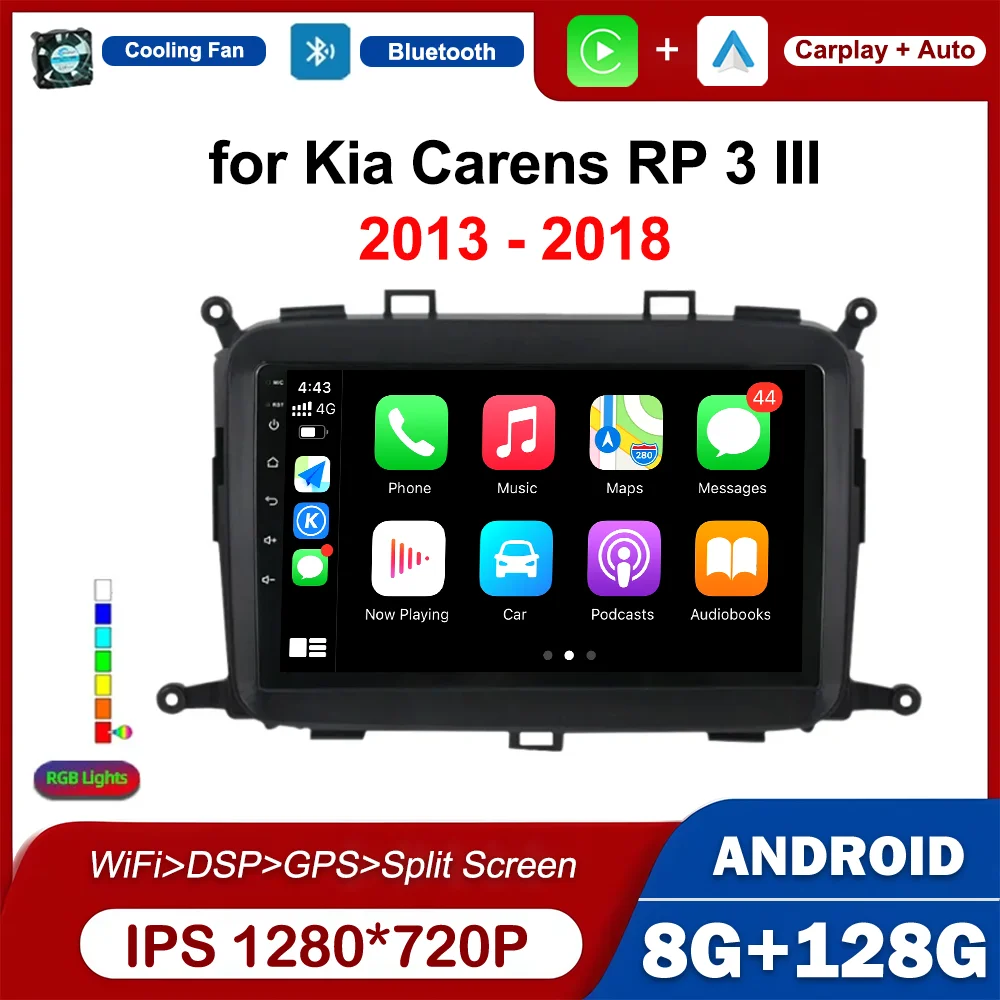 

for Kia Carens RP 3 III 2013 - 2018 GPS Navi Car Multimedia Player Android Intelligent System Autoradio WiFi Auto Tools No 2 din