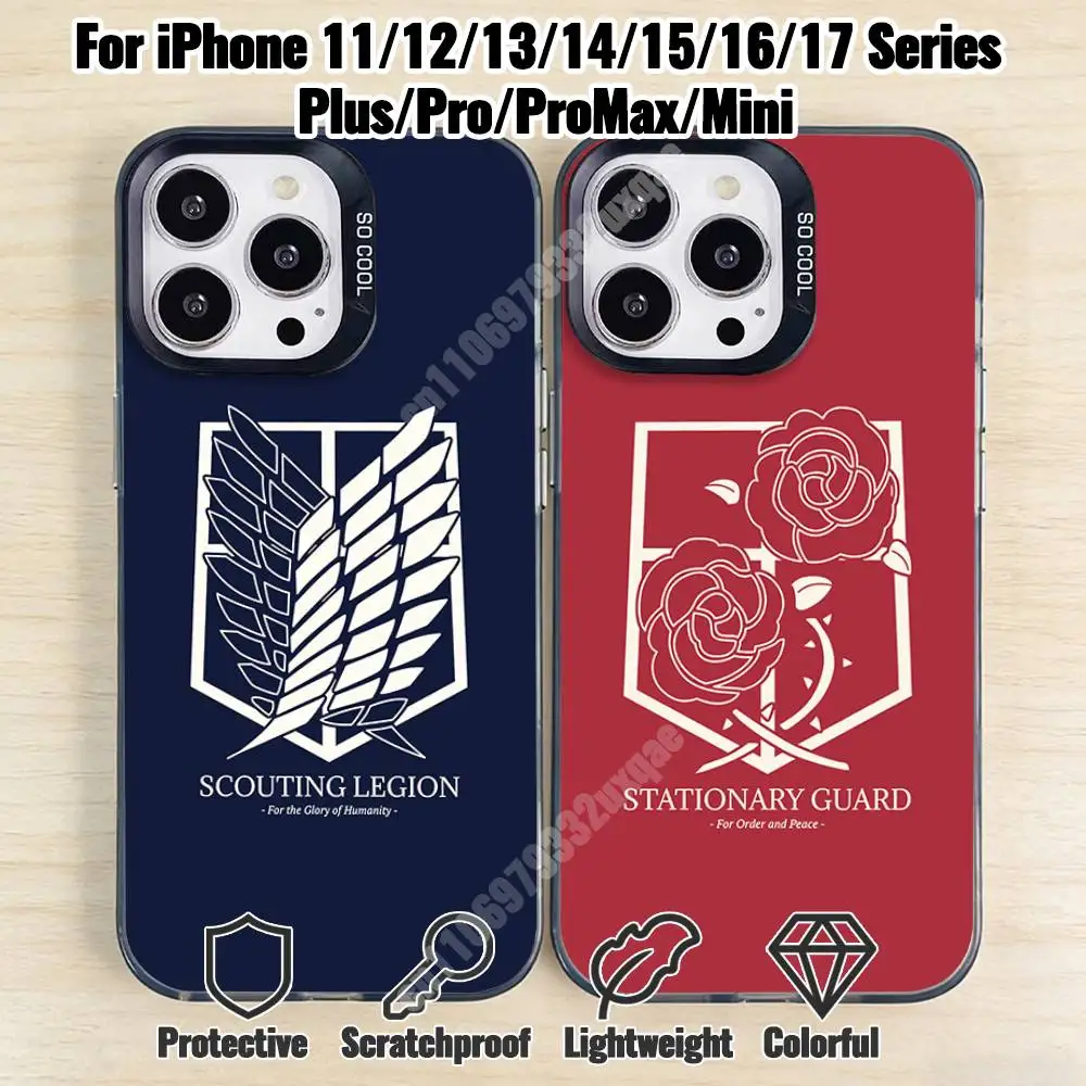 

A-Attack On Titan-S Phone Case for iPhone 17 16 Max Mini 15 14 13 Pro Plus 12 11 X XS Air Premium Protector
