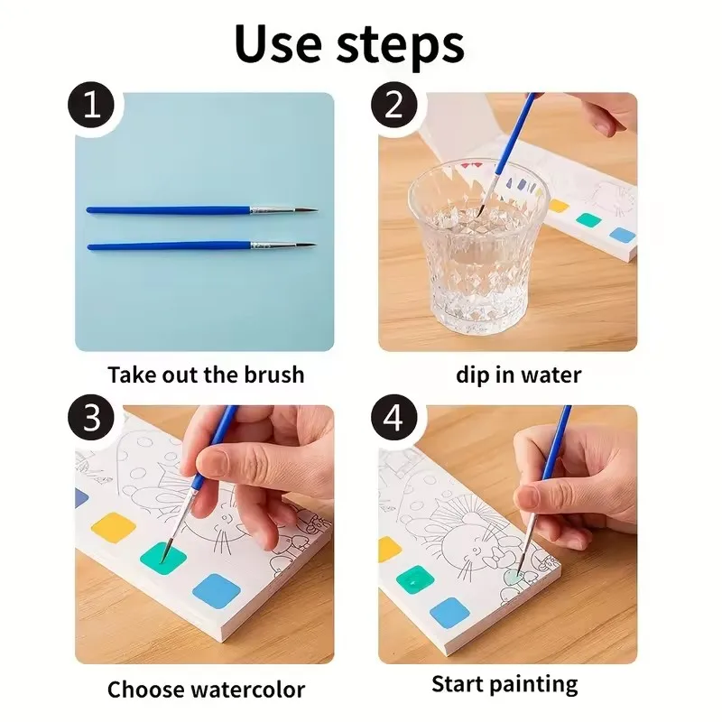 Livro de colorir aquarela infantil de 12 páginas, brinquedos desenvolvimento, brinquedos de desenho infantil para ação de graças, páscoa, presentes de natal