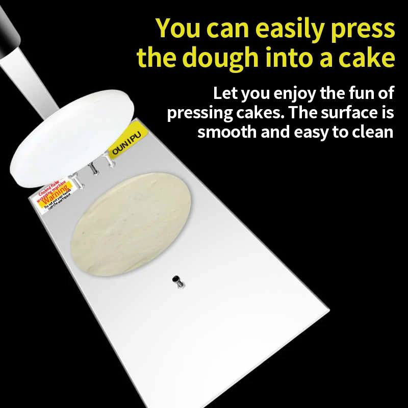 手動パンケーキプレス,ピザ生地プレス,9.5インチ,厚さ24cm,調整可能