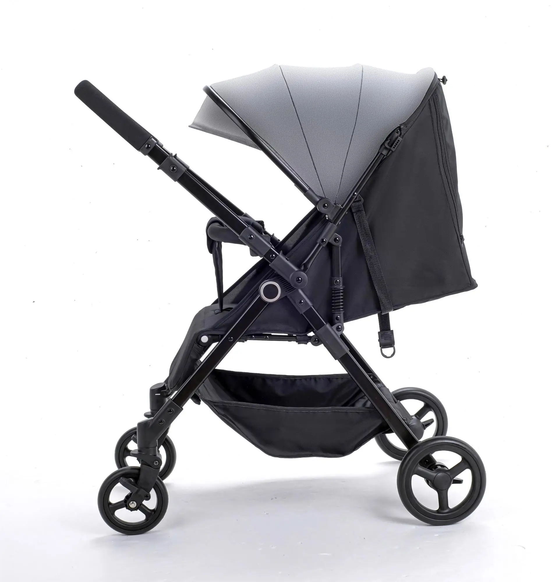 Stainless steel frame luxury baby stroller trolley cheap wholesale bebek arabasi kinderwagen traveling kids walker pushchair