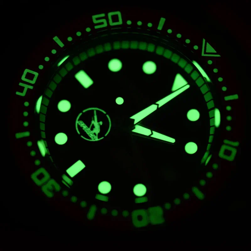 RDUNAE 500M reloj de buceo aleación de titanio bisel de zafiro NH35 mecánico automático C3 luminoso R1ZK-II 52mm reloj de pulsera clásico para hombres