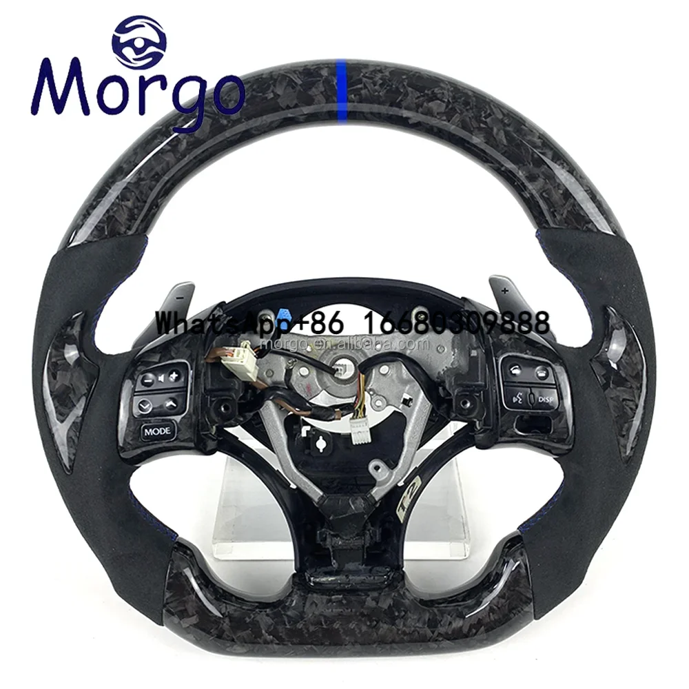 Cars accessories for Lexus IS200 IS250 IS300 RX350 ISF Customized forged carbon fiber steering wheel LED upgrade design