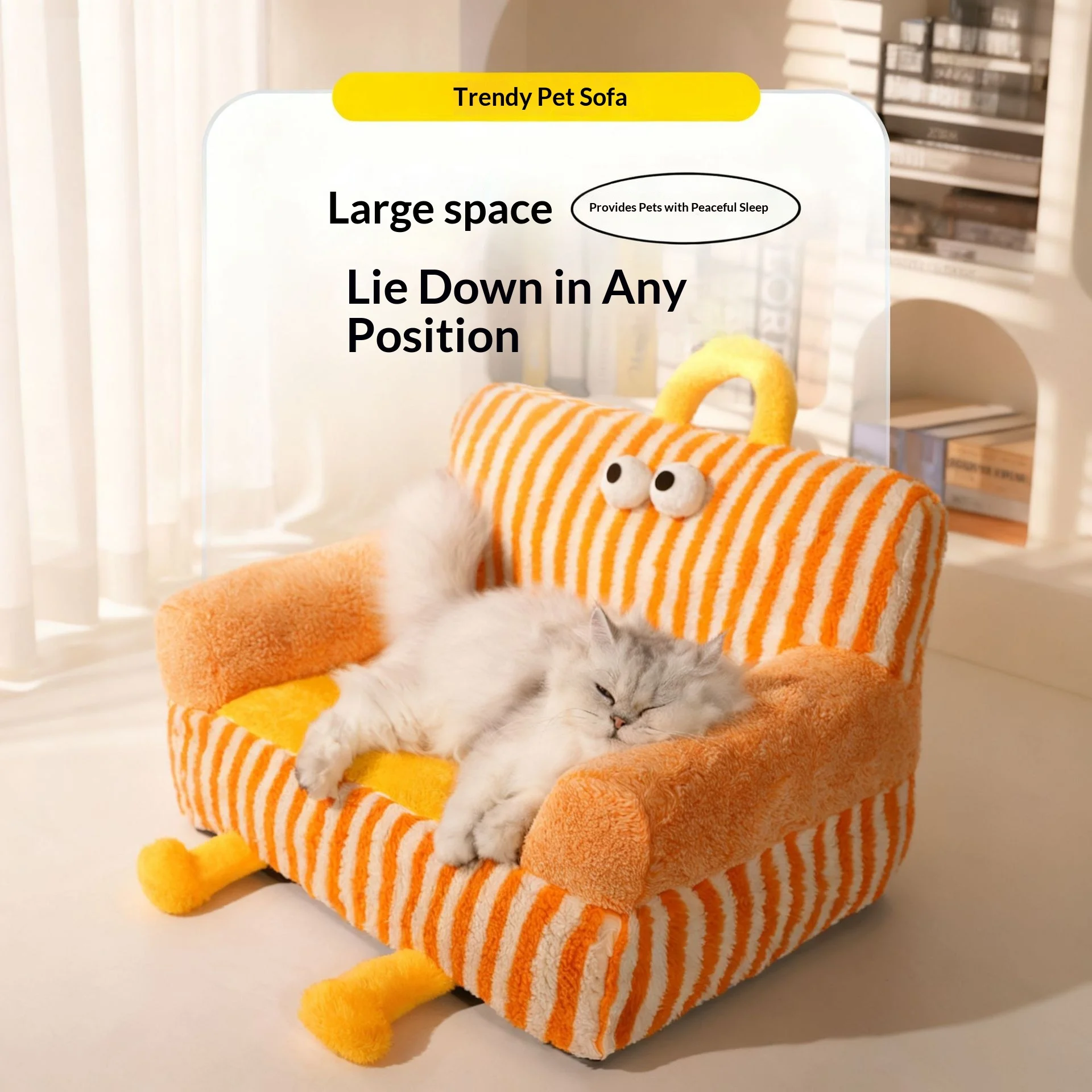 Cama acolchada lavable para perros y gatos, cálida de invierno - imagen 5