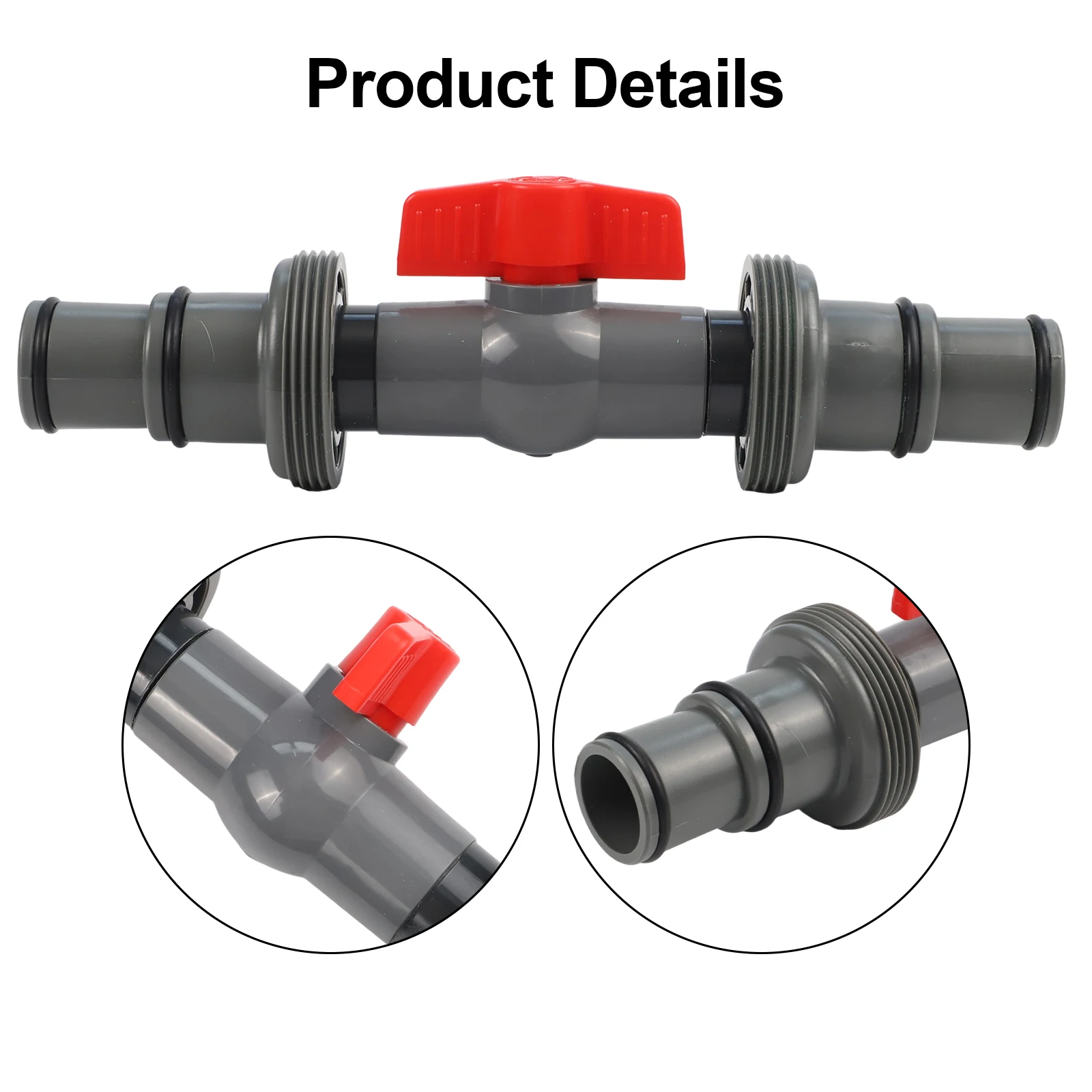 1.5in Plastic Filter Connector Underground Adapter For Swimming And Spa System Quick Setup Weather Resistant Part
