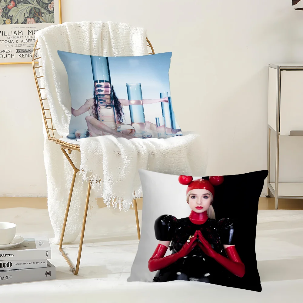 Singer P-Poppy Empty Hands Pillow Case Suitable For Bedrooms Living Rooms Cars Home Decoration