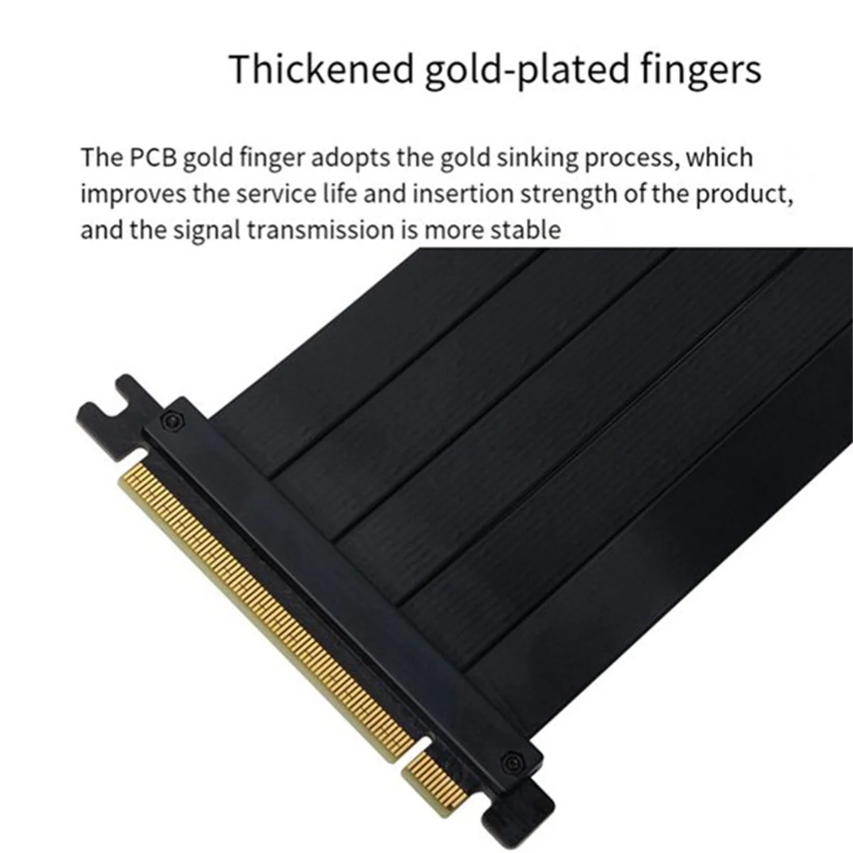 Przedłużacz ABEP-PCIe 4.0 X16 200 mm 180 °   Elastyczny przedłużacz złącza PCIe