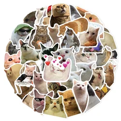 10/30/50PCS Funny Cat Cartoon Animal Graffiti Waterproof Stickers Personalized Creative Trend Decorative WaterCupHelmetWholesale