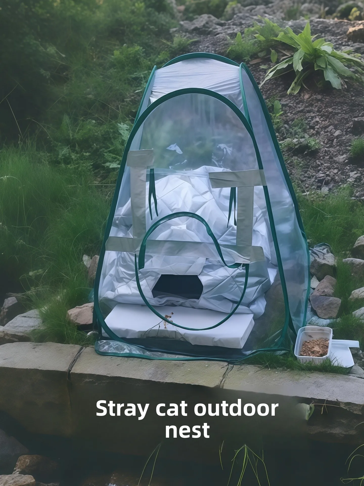 

Уличный зимний домик для бездомных животных: прозрачная палатка, теплоизоляция, теплый дом, водонепроницаемый, снегозащитный