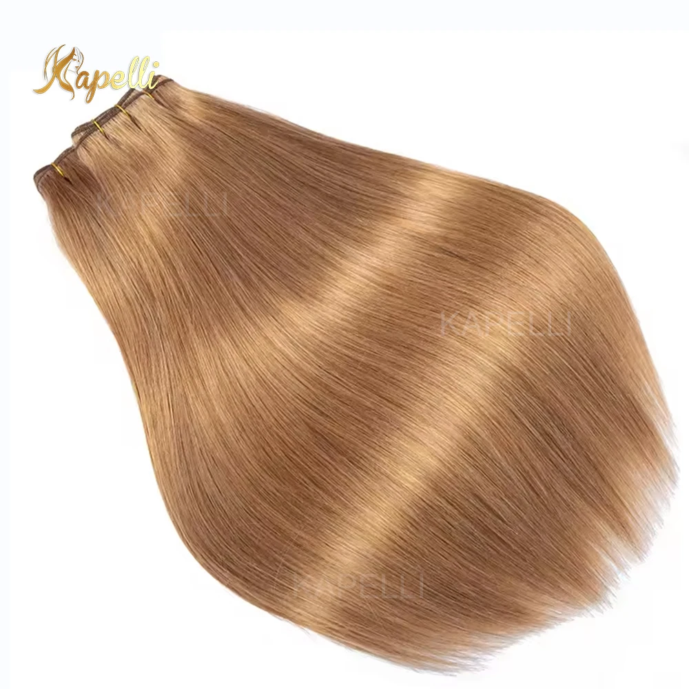 1/3/4 Blonde Hair Extension Brazilian Sew-in Hair Weave Bundles Straight 100% Remy Human Hair Extensions 1/3/4 Bundle Deals