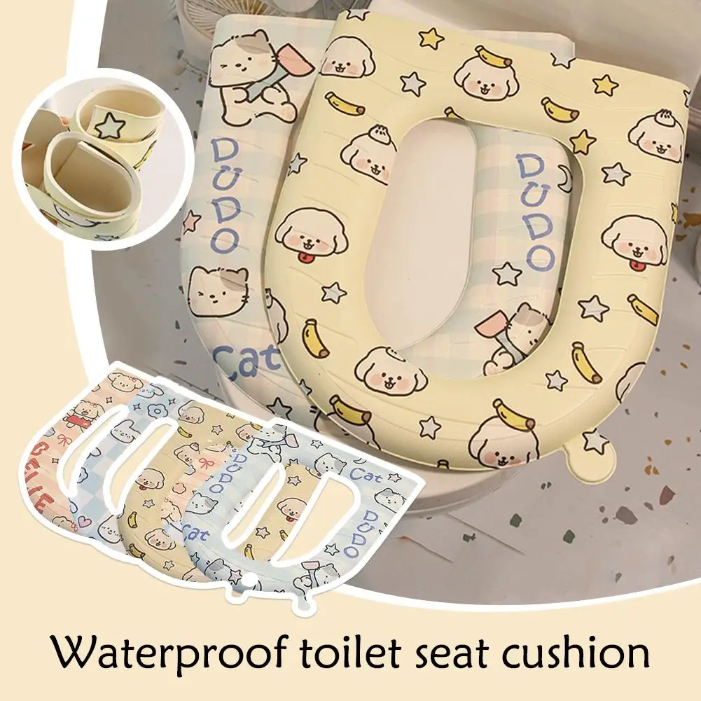 Universal Toilet Seat Cover Thickened Kitted Toilet Toilet Soft Cover Toilet Cartoon Seat Bathroom Pad Covers Mat Antifreez Y9G4