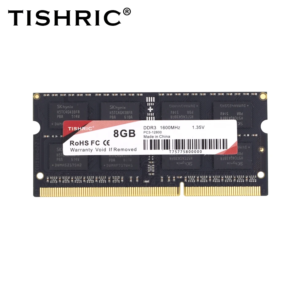 

Оперативная память TISHRIC DDR4 DDR3 4 ГБ 8 ГБ 16 ГБ, ОЗУ для ноутбука 1600 2400 2666 3200 МГц, высокопроизводительная оперативная память для ноутбука