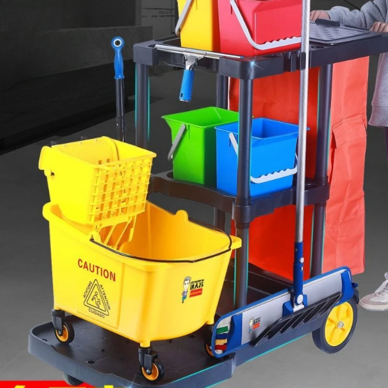 

Colorful Bag Hotel Trolley Large Capacity Popular Hotel Trolley Convenience Artist Commercial Furniture Roomservicekar XY40JDTC
