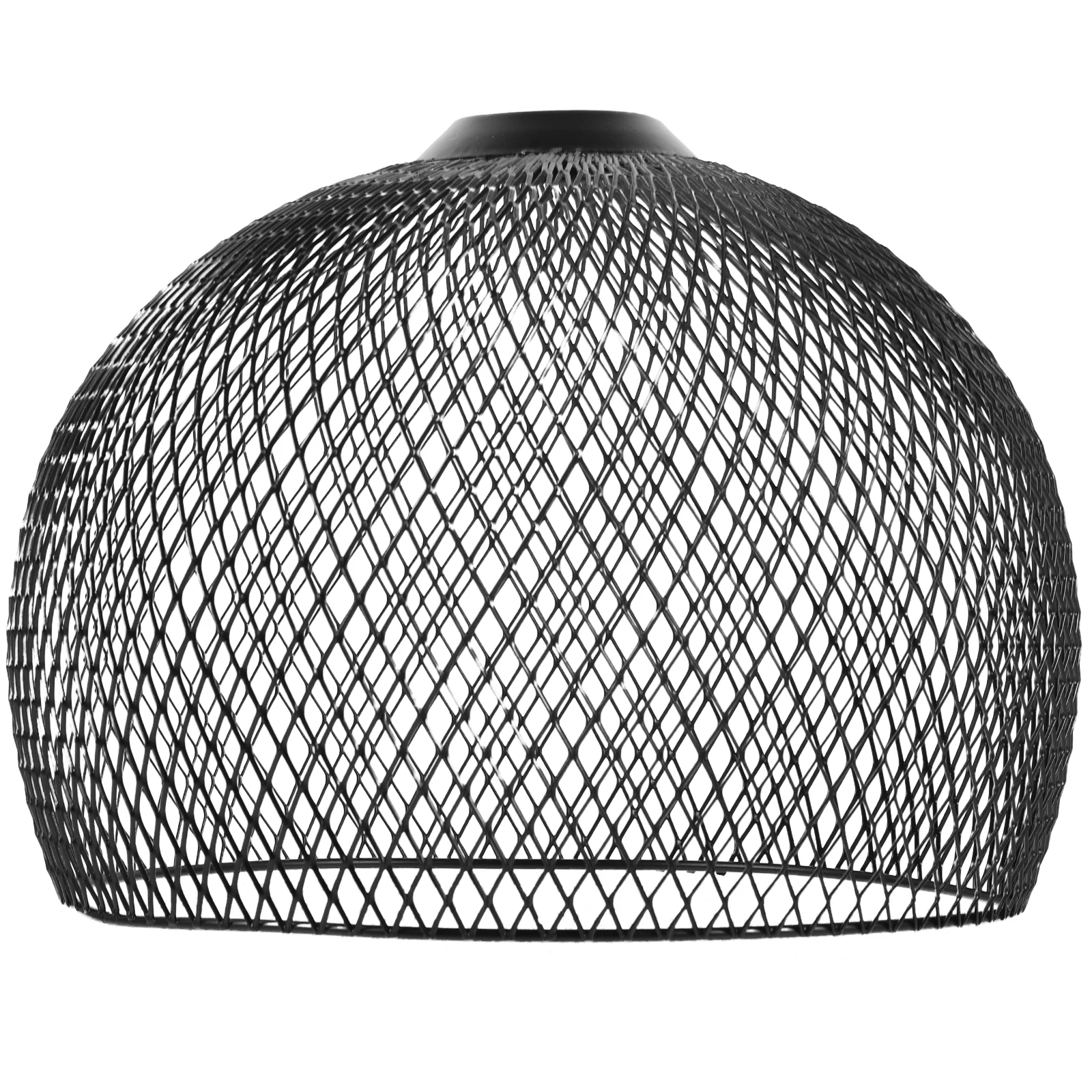 

Modern Lamp Shade 240x230mm Black Mesh Pendant Shade Replacement for Chandelier Light Home Office Lighting Accessories