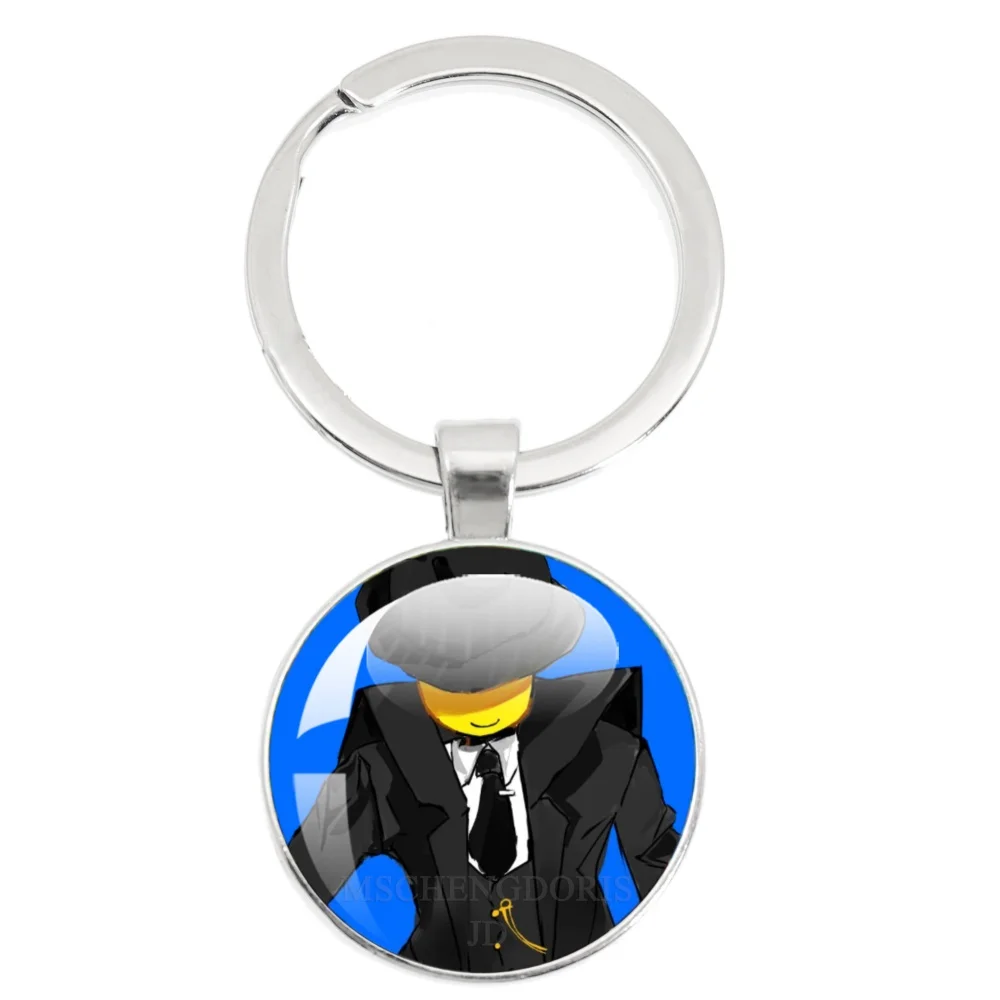 Игра Forsaken Mafioso x Chance Shedletsky, креативный забавный мем, персонаж мультфильма, стеклянный кулон, брелок, декор, фанаты, коллекционные подарки
