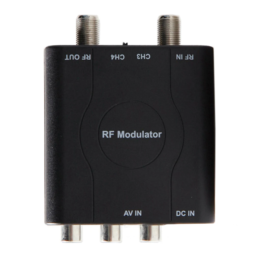 Audio And Video RF Output Instrument Part HD Video Output AV To RF Converter Adjustable Output Channel Portable RF Converter