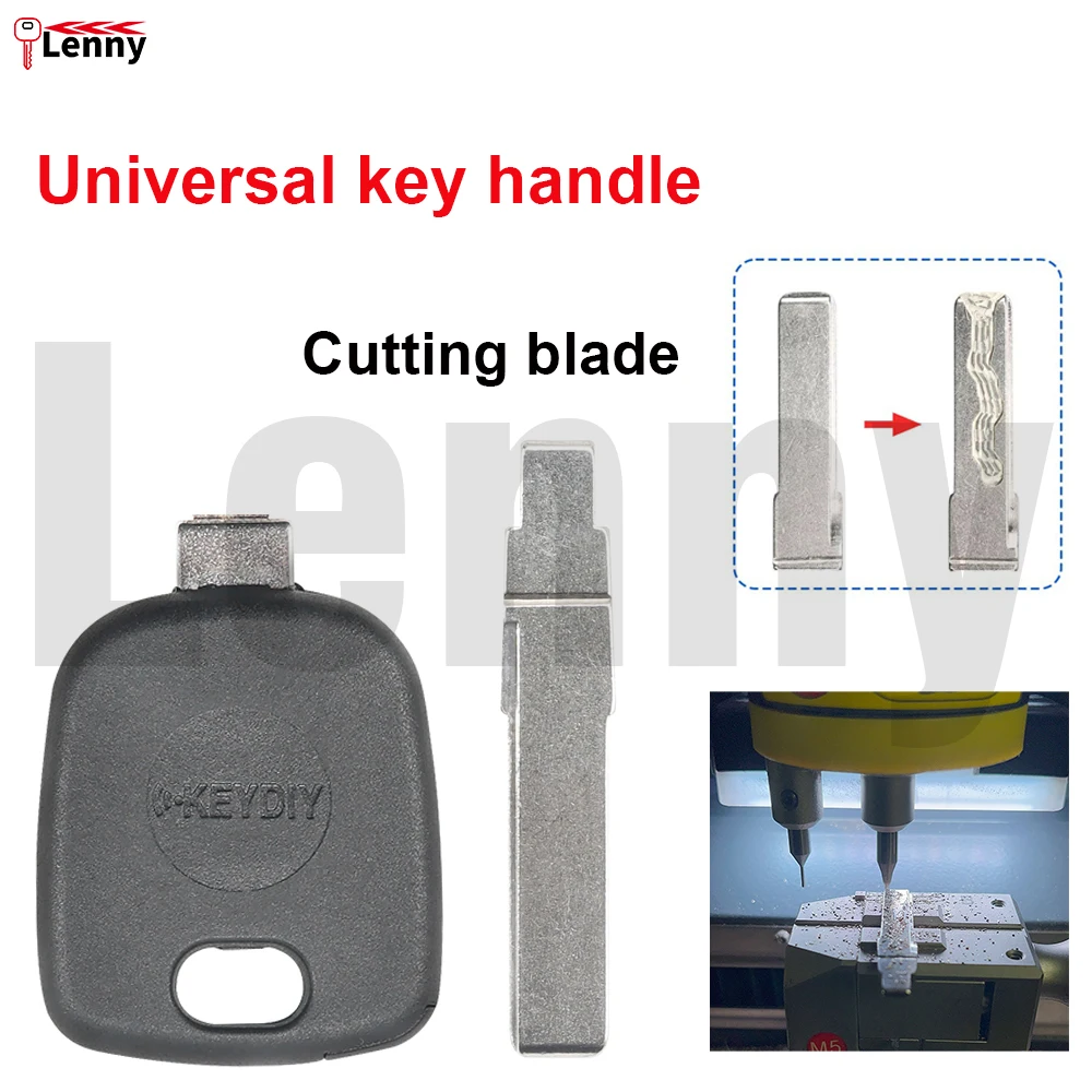 Lenny Universal car key works with all types of emergency key blades comes with a chip slotBoth KD/VVDI blades are compatible