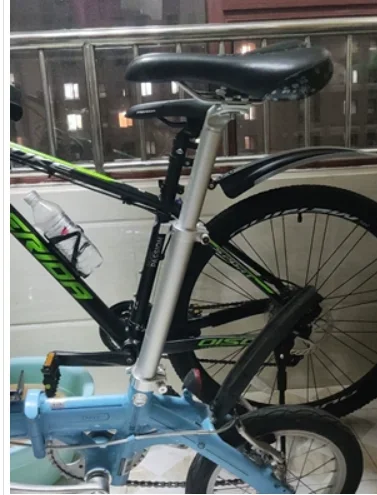 1 Stück HQ Brandneue ausziehbare Sattelstütze, verstellbare Sattelstütze, 500–750 mm, 33,9 mm, Aluminium, 690 Gramm, für DAHON Faltrad 412 P8 – Detail 7