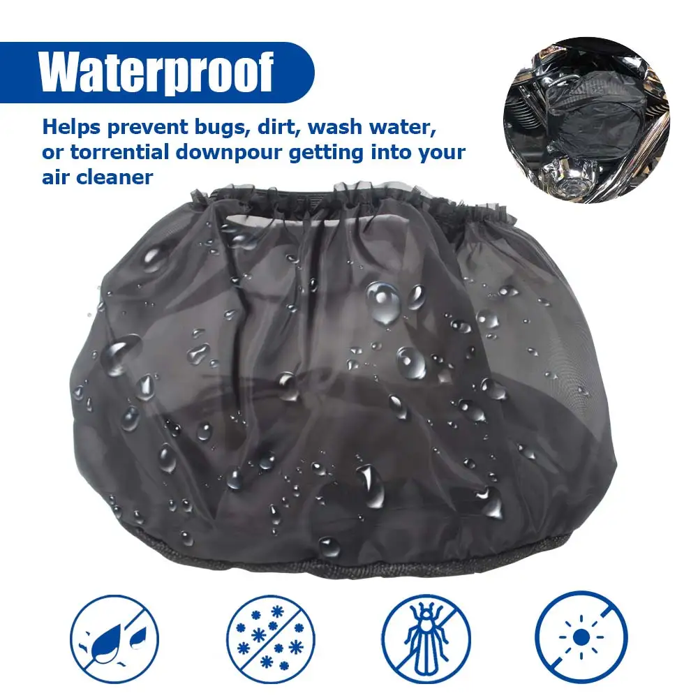 Motorcycle Air Filter Protective Cover Waterproof Oilproof Dustproof Air Intake Cleaner For Harley Sportster 883 Touring Softail
