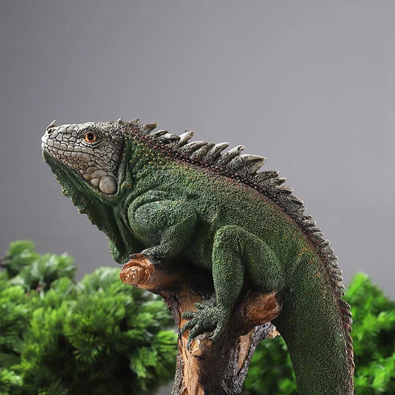 Wild Animals Statue, Resin Lizard Figure, Outdoor Garden Ornament For Patio Lawn Veranda, Easy To Use Fine Workmanship