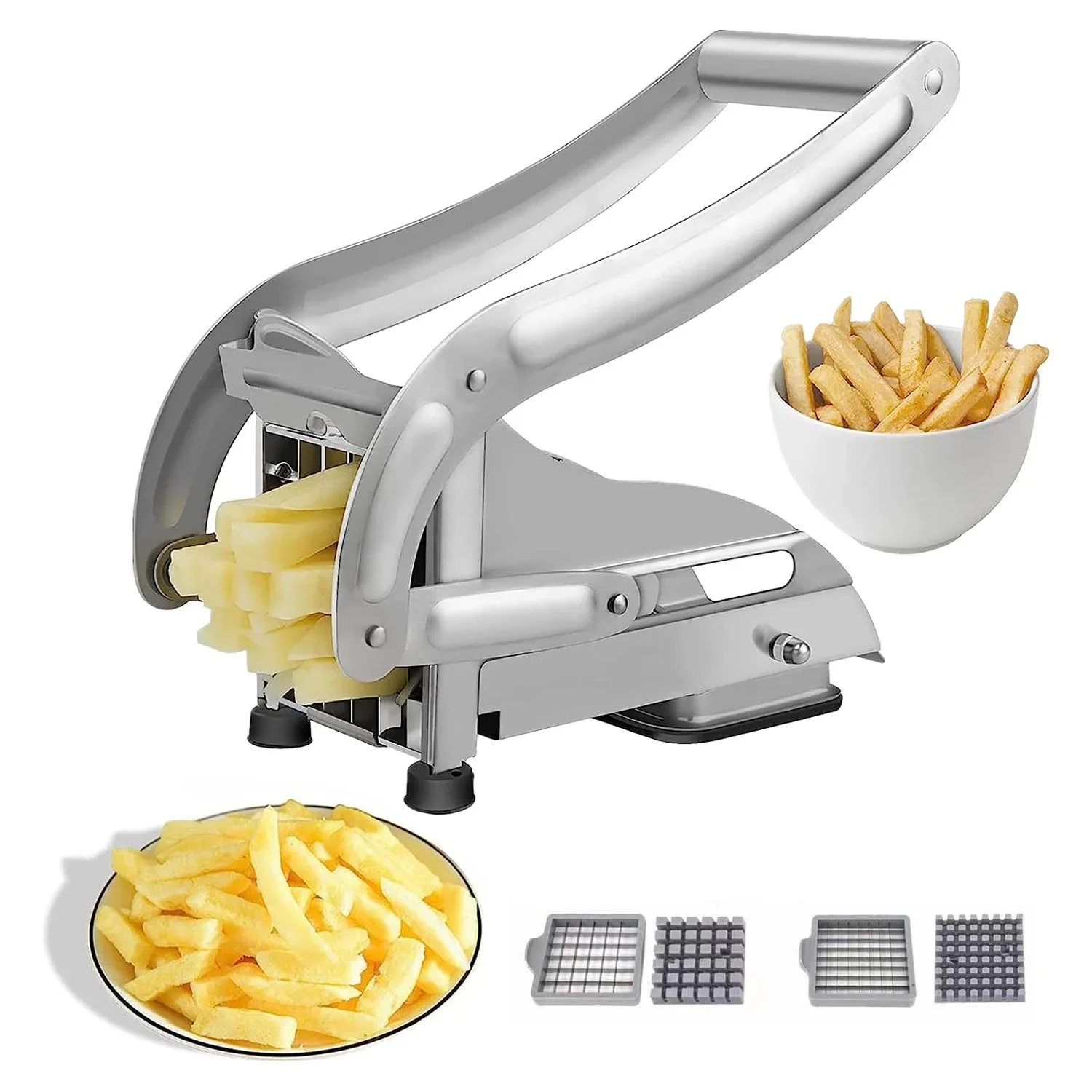 Cutting machine Household stainless steel hand press machine Cucumber French fries cutting machine