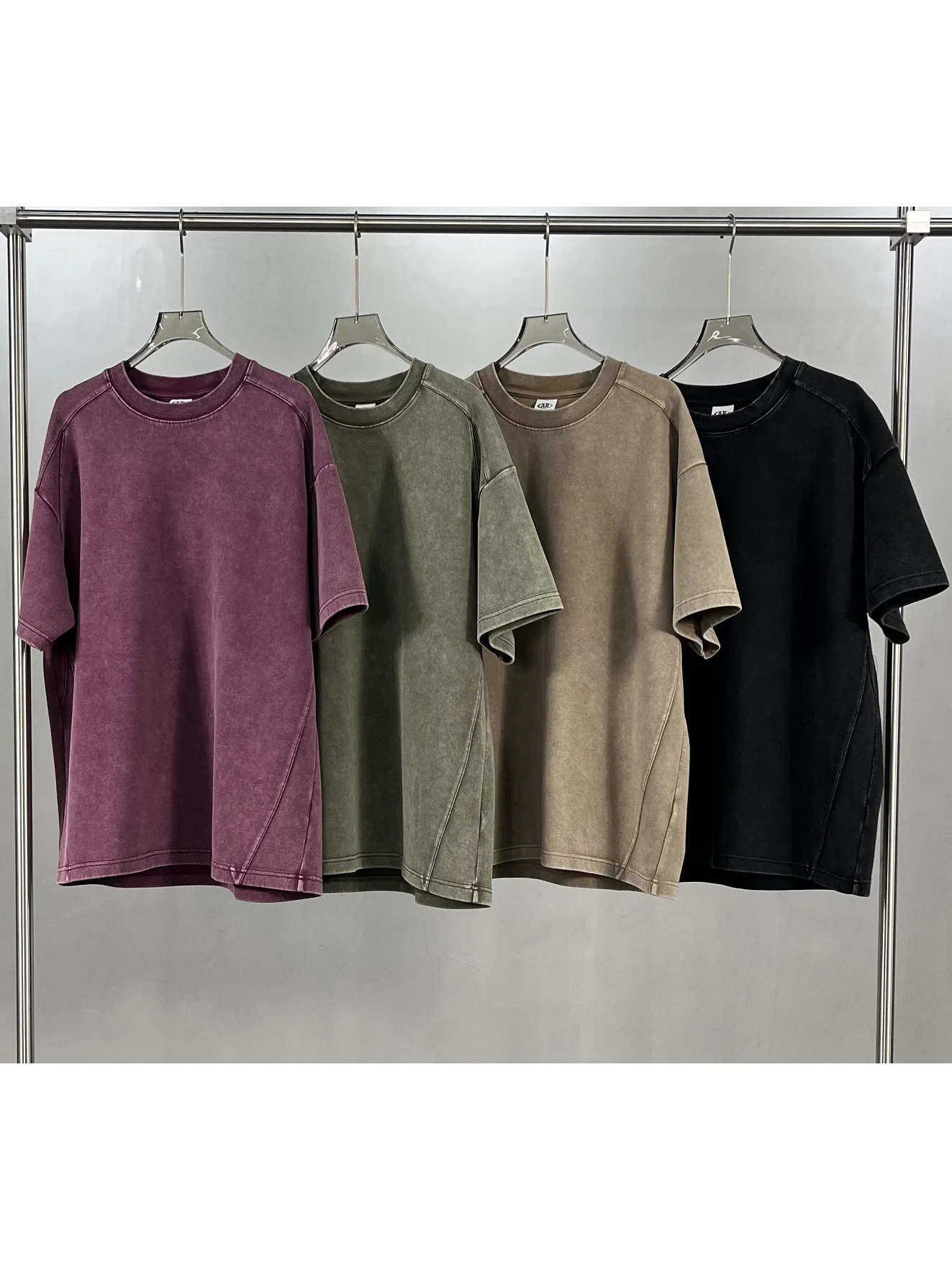 

Мужская футболка Heavyweight Deconstructed Patchwork Spring Summer с коротким рукавом, свободного кроя, в стиле High Street, базовый слой
