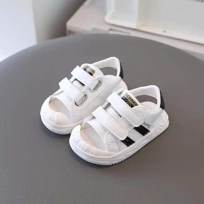 New Summer Children Sandals Boys Girls Beach Shoes Soft Lightweight Closed-Toe Outdoor Kids Toddler Sandasl For Baby Shoes