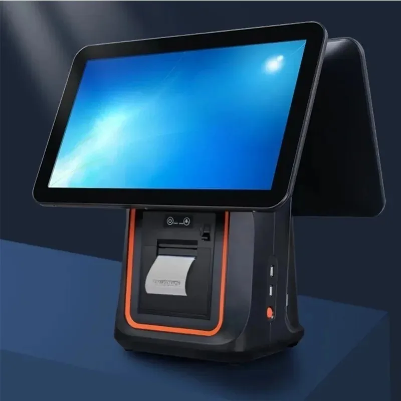 New Android Windows  system all in one touch screen  All In One  Terminal With Printer scan window function