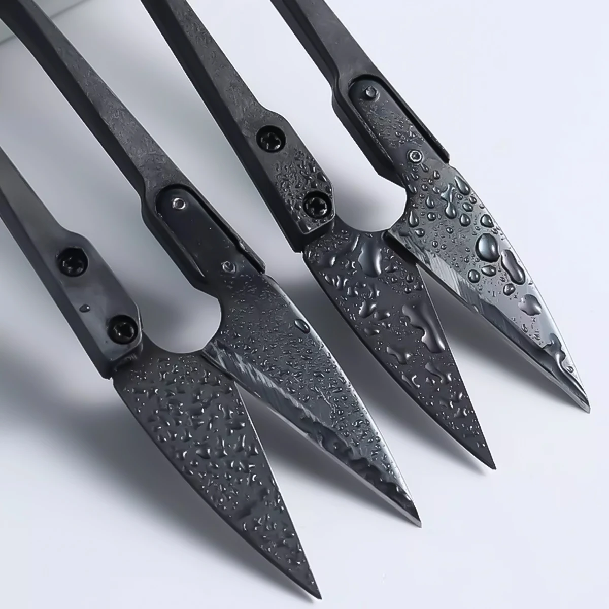 Stainless Steel U-shaped Elastic Scissor Black Carbon Steel Clothing Needle Thread Sewing U Thread Scissors for Fabric