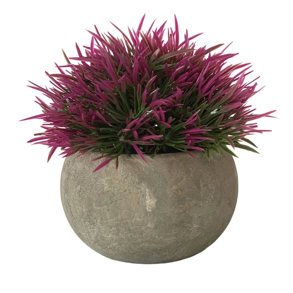 

Декоративное украшение для обеденного стола 12*9,5 см, пластиковая искусственная трава, компактный размер, искусственные растения для полок и офисного декора