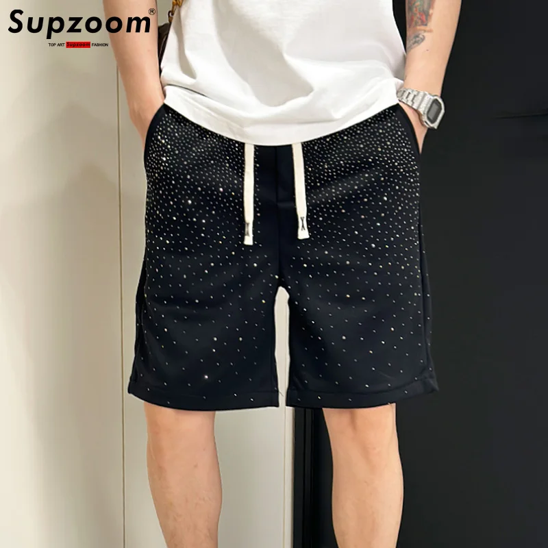 شورت قطني مرن للرجال من Supzoom ، بنطلون فضفاض ، نمط مثقاب ، أفضل موضة ، وصل حديثًا ، الصيف ، من من من Supzoom