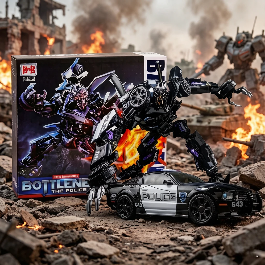 

Фигурка-трансформер BMB Barricade LS02 MPM, модель из фильма, ABS KO MPM05, 18 см, трансформирующийся автомобиль, в наличии