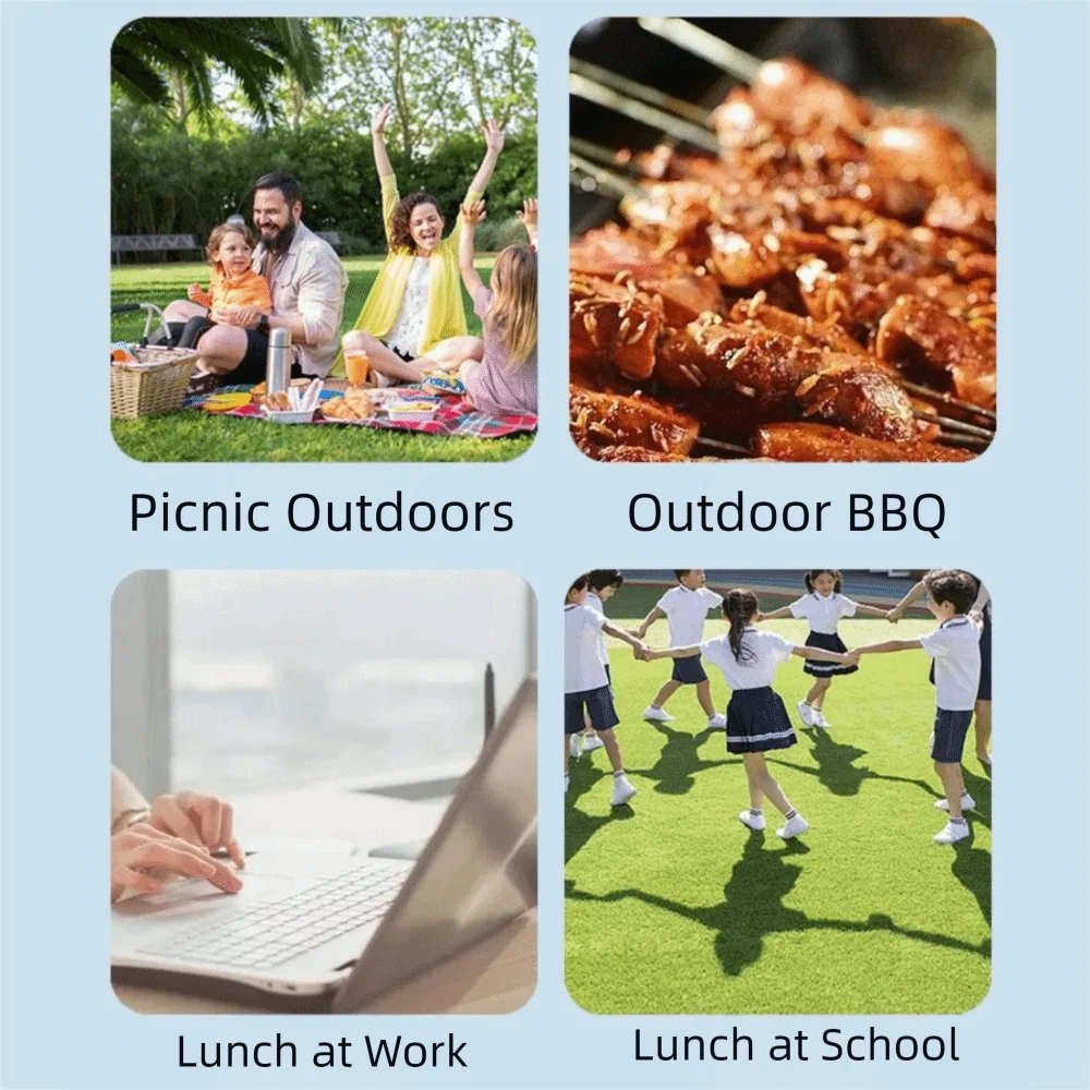 

Multi Functional Foldable Portable Lunch Bag Adjustable Waterproof Thermal Lunchbox Bag Large Capacity Insulation Bag Picnics