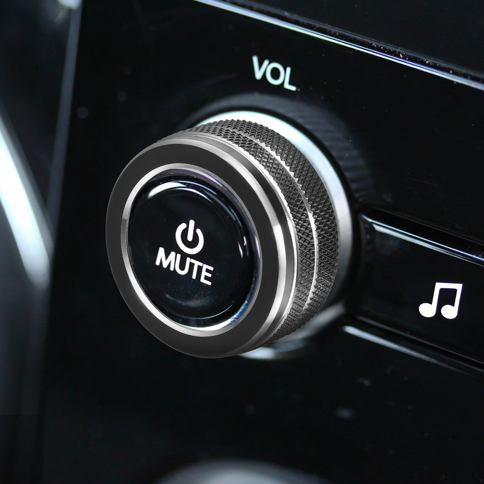 

2pcs Air Knob Decorative Ring Replacement Heater Switch Knob Covers Control Center Console Car Accessories