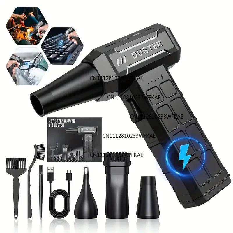 Fan Outdoor Handheld Portable Blower Lithium Fan Vehicle Powerful view 3