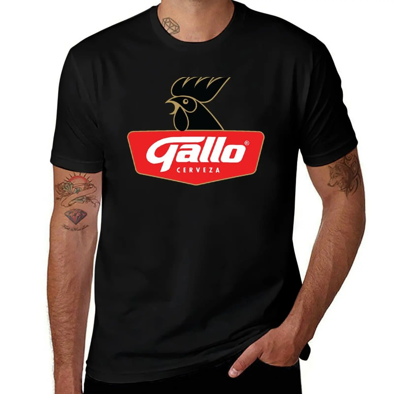 

Cerveza Gallo - Guatemala Beer chapin T-Shirt Fashion Graphic Tee for Men