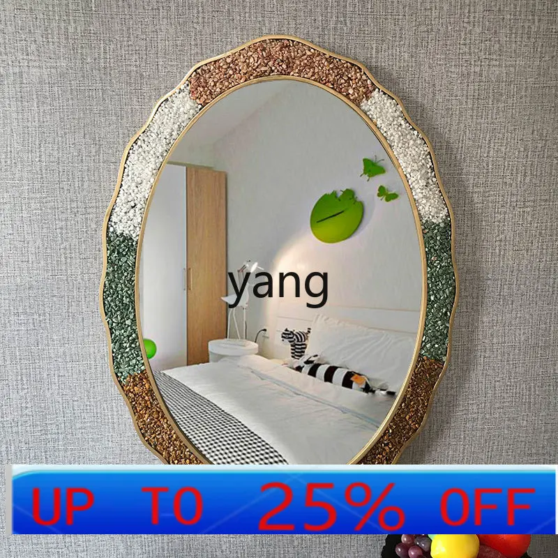 LTT new Chinese style oval wall-mounted toilet toilet bathroom mirror