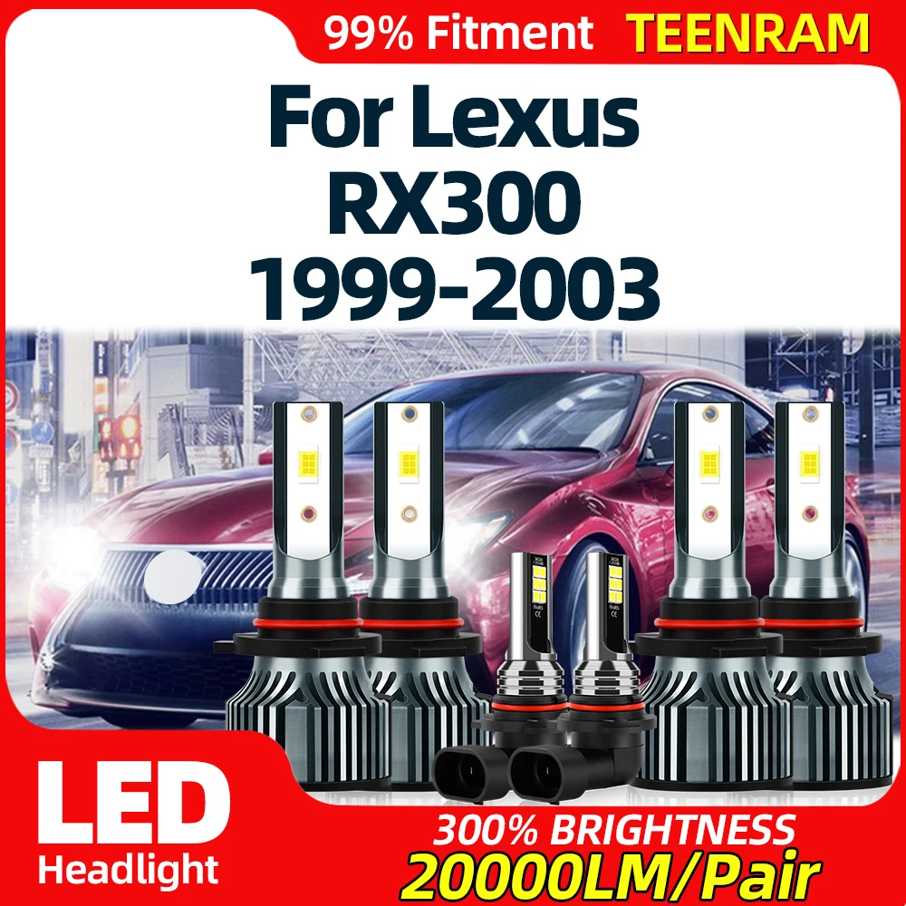 

Canbus LED Car Headlight 6000K Fog Lights 60000LM Super Bright Auto Headlamps Bulbs For Lexus RX300 1999 2000 2001 2002 2003