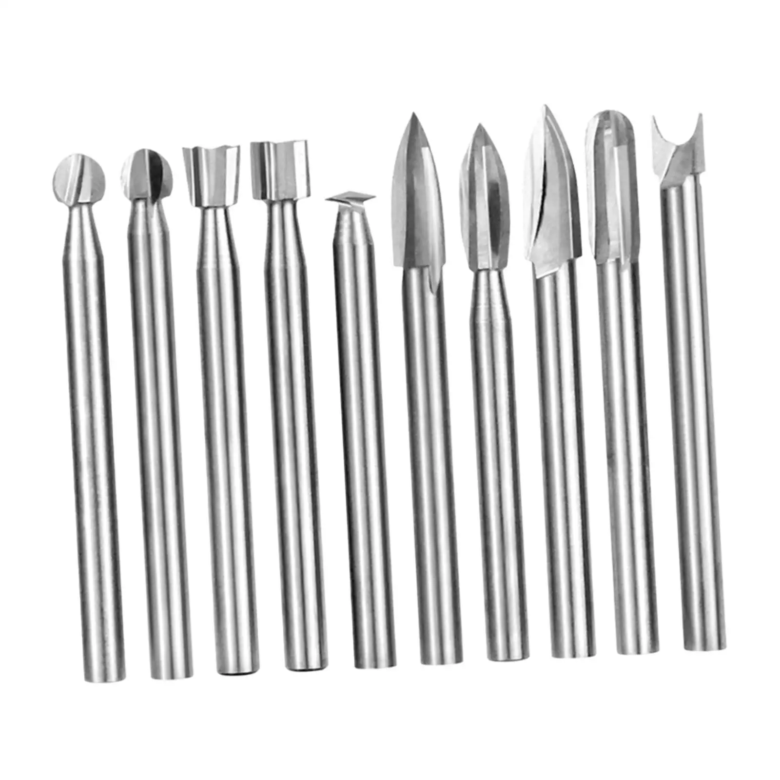 10Pcs Wood Carving Bit Carving Tools, Wood Crafts Enthusiasts Woodworking Tools, DIY Woodworking Engraving Bit