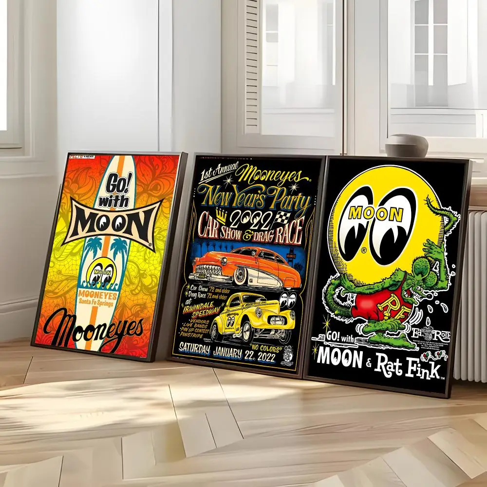 hotrod brand M-MOONEYES Poster Distinct Home Decor Concepts Chic Indoor Art Pieces