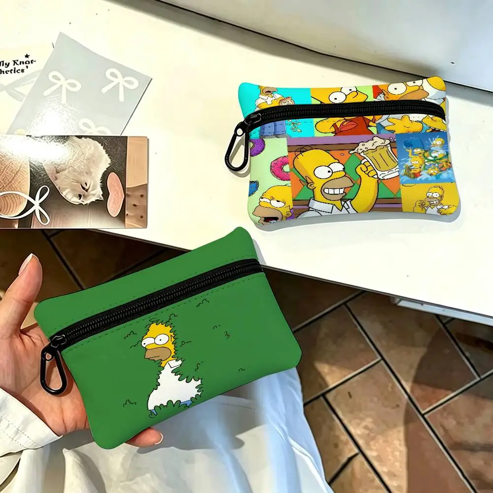 THE FUN S-IMPSON-S Disposable   Wear-resistant Oxford Cloth Coin Purse Portable Backpack Hanging Card Storage Bag