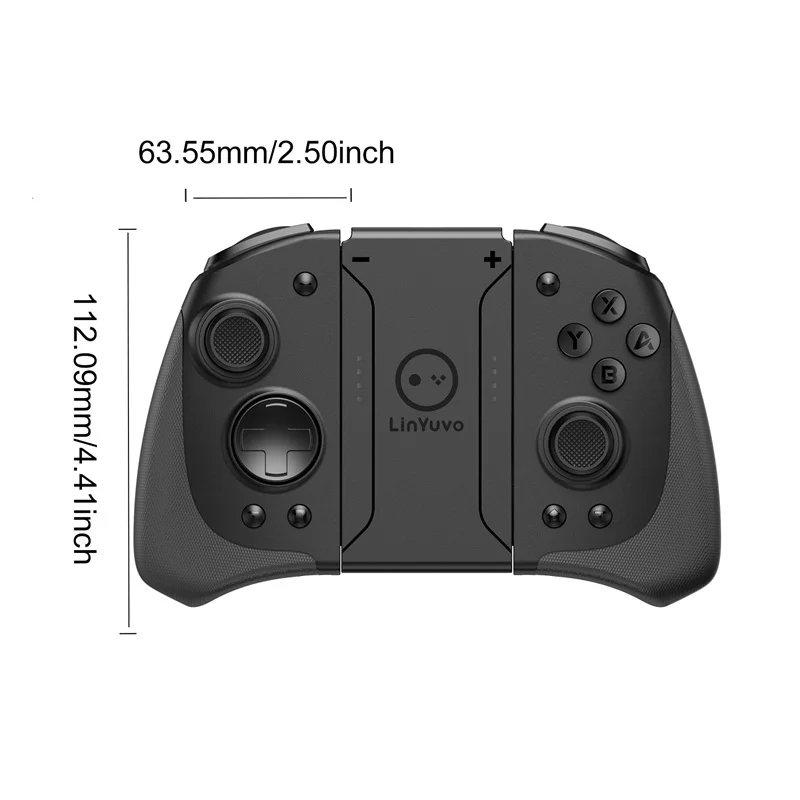 Linyubo-Nintendo Switch用ワイヤレスゲームパッド,Nintendo Switch用ワイヤレスゲームコントローラー,Bluetooth,ウェイクアップ,6軸,ジョイスティック,メタルコントローラー,ks33