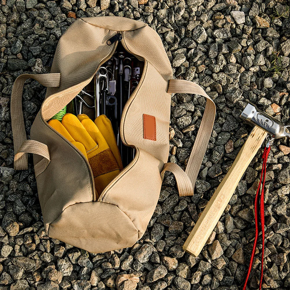 

Camping Tent Accessory Storage Bag - Portable Tote Organizer For Tent Rope Ground Spike & Camping Tools