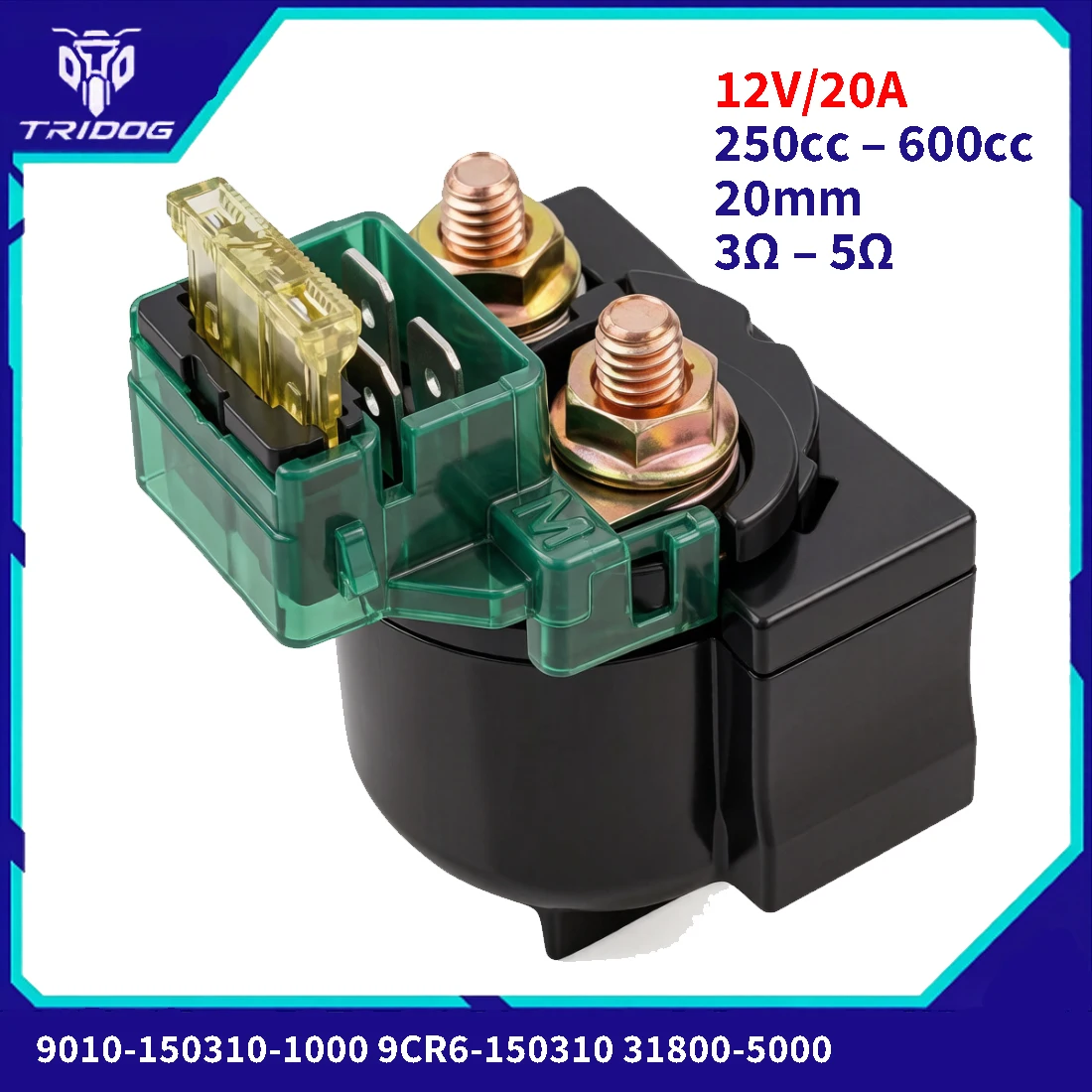 20A 12V Starter Relay Solenoid for CFMOTO CF500 CF600 X5 X6 ZForce CForce 700CL-X 650NK 9010-150310-1000 9CR6-150310 31800-5000