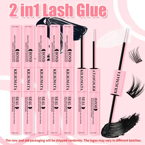 10ml Cluster Lash Glue Waterproof Sweatproof Black Eyelash Adhesive Quick-Dry Clusters Hold up to 72 Hours